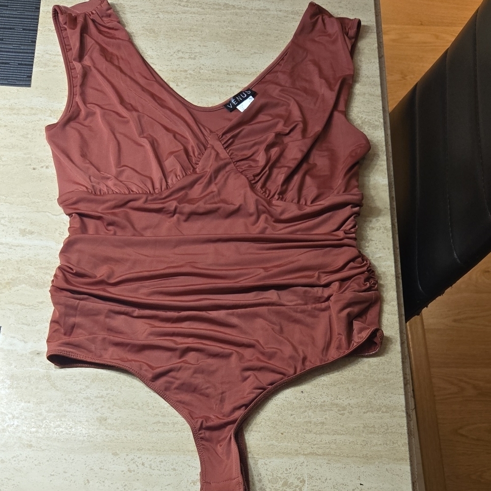 Venus Rust Red Bodysuit